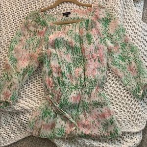 Rose and Green Pheasant Blouse